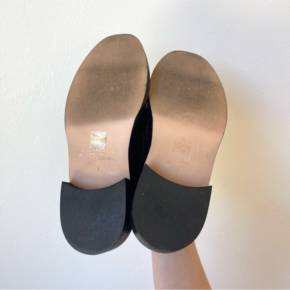 J. Crew Rowan Black Leather Penny Loafers Slip On Business Casual Shoes Size 7 - Picture 7 of 8